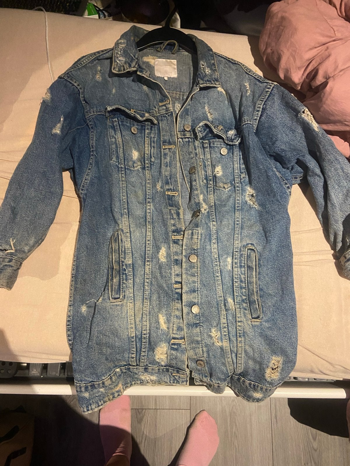 Leuk spijkerjasje van Zara - Maat S, Ophalen of Verzenden, Zo goed als nieuw, Maat 36 (S), Blauw