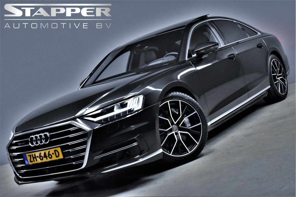 Audi A8 55 TFSI 340pk Quattro Pro Line Plus Pano/B&O/360Came, Auto's, Audi, Gebruikt, 2995 cc, Leder, Bedrijf