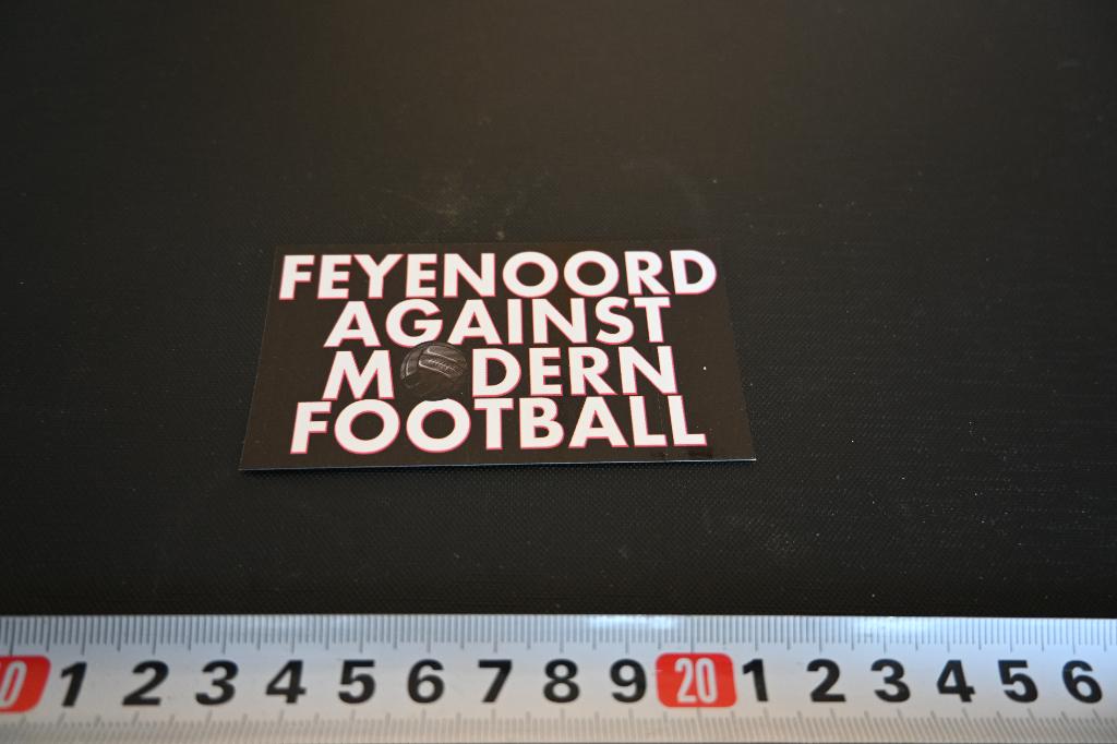 sticker FEYENOORD Against modern football  Rotterdam, Ophalen, Zo goed als nieuw