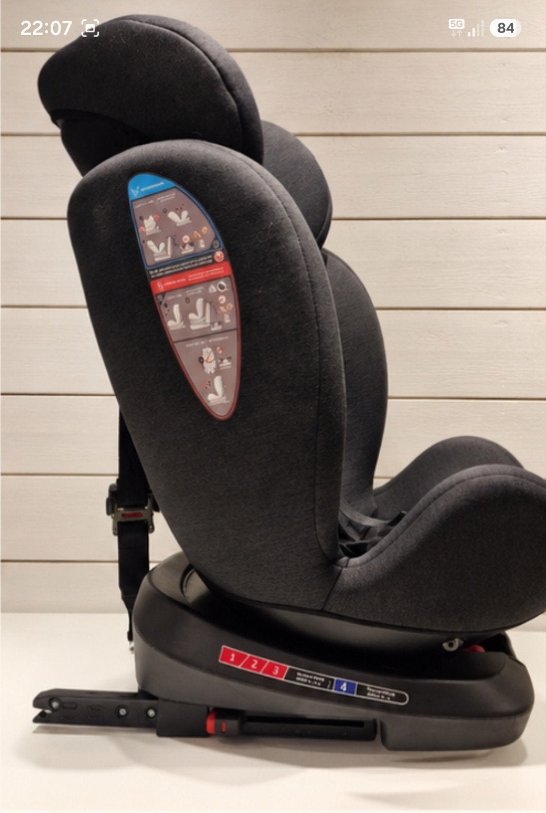 Titanium Baby autostoel 0-36 kg met Isofix en slaapstand, Zo goed als nieuw, Ophalen, Overige merken, Verstelbare rugleuning