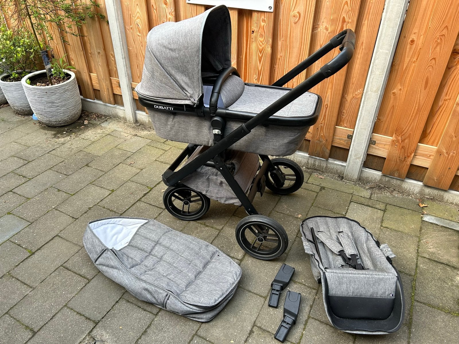 Dubatti one kinderwagen, Kinderen en Baby's, Kinderwagens en Combinaties, Gebruikt, Luchtbanden, Combiwagen, Ophalen