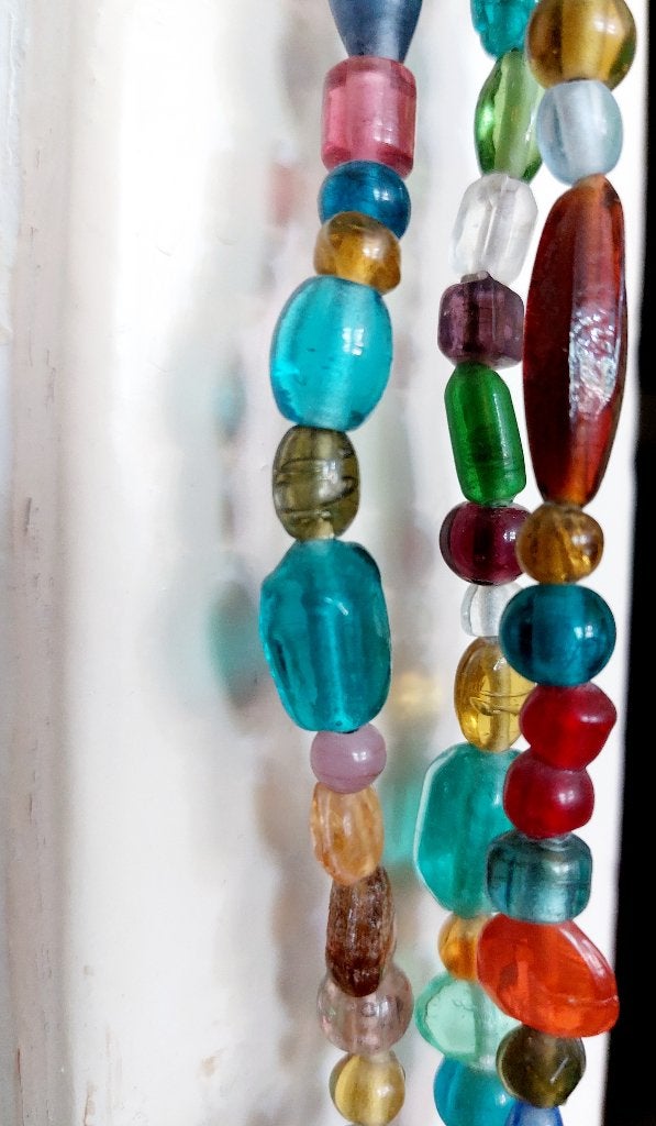 Kralenstrengen glaskralen belletje  Kralengordijn, Ophalen, Overige materialen, 200 cm, Vliegengordijn