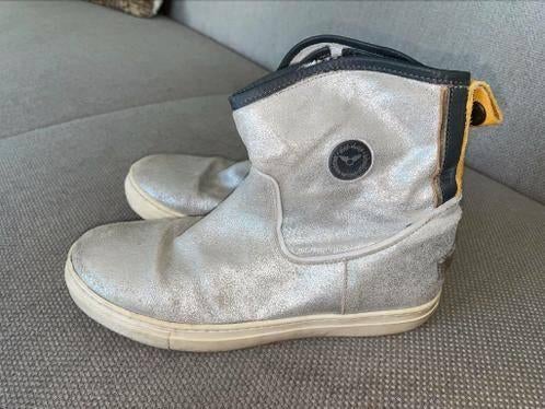 Ninni vi laarzen laarsjes 37 zilver zilveren schoenen, Gebruikt, Ninni Vi, Laarzen, Verzenden
