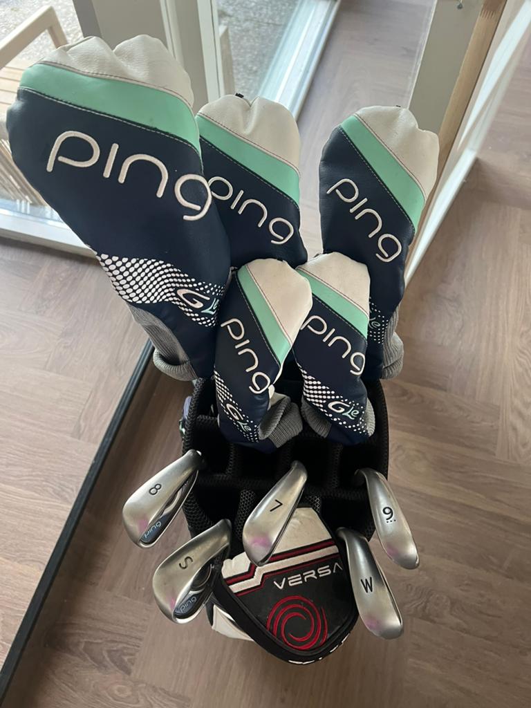 Dames golfset Ping Gle, Sport en Fitness, Golf, Ophalen of Verzenden, Zo goed als nieuw, Set, Ping