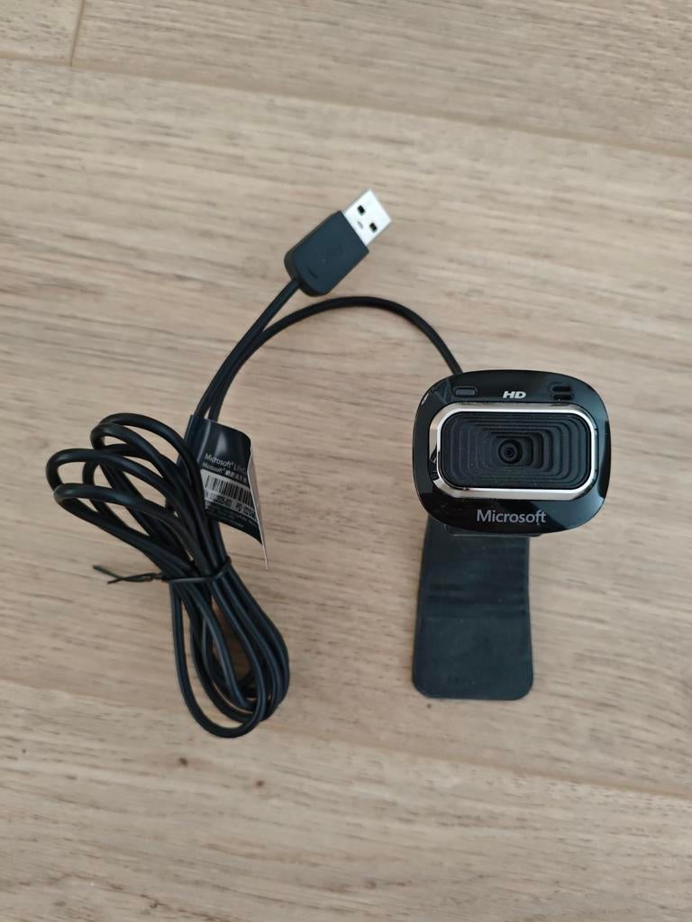 Microsoft Lifecam 3000 HD Webcam - USB Bedraad, Ophalen of Verzenden, Monitorclip, MacOS, Gebruikt