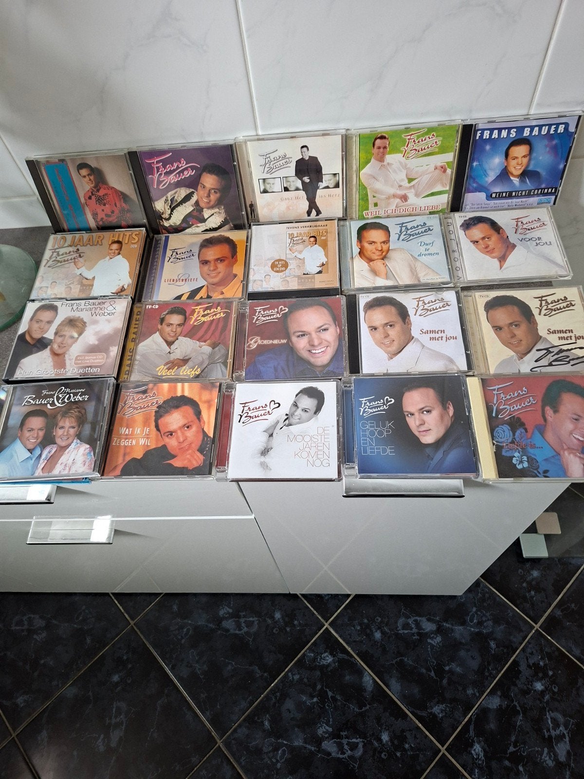 Grote collectie Frans Bauer CD's, Ophalen, Gebruikt, Album, Levenslied