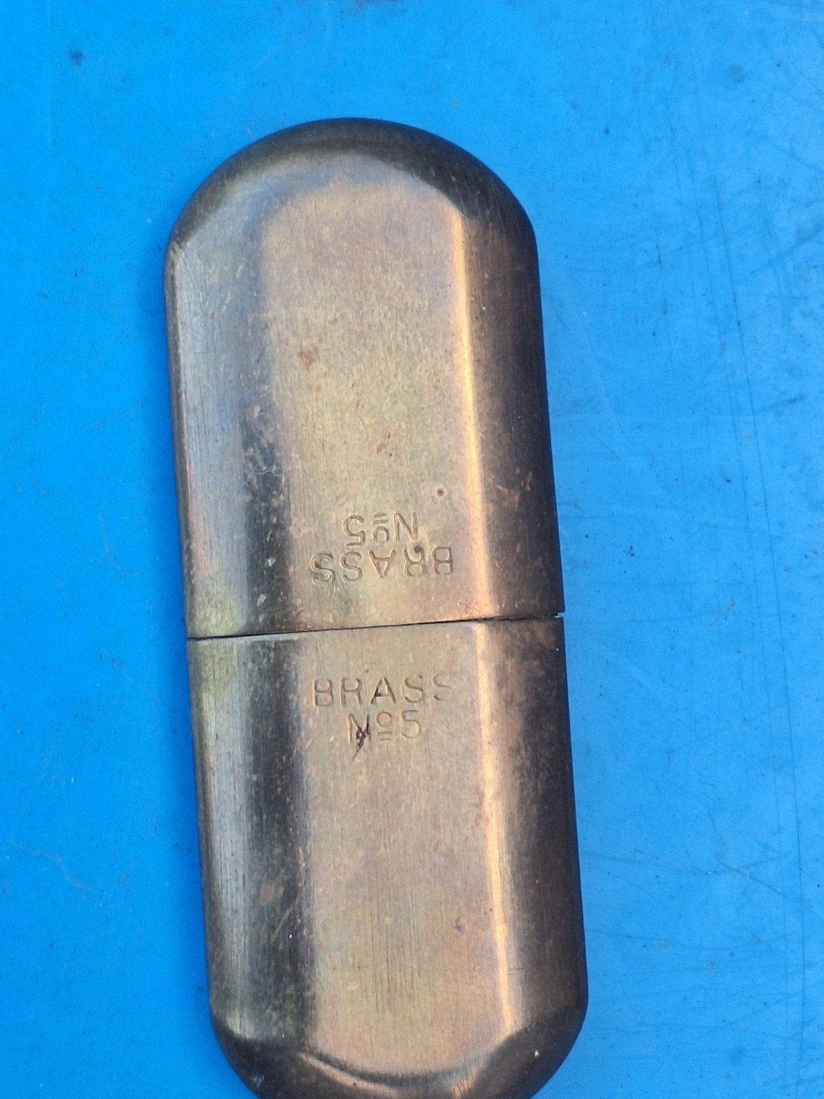 Oude aansteker brass nr 5, Verzamelen, Ophalen of Verzenden, Gebruikt, Aansteker