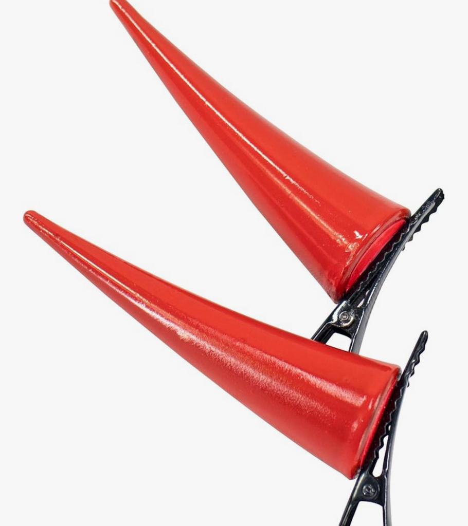 Rode Anime Cosplay Hoorns Haarclips, Ophalen of Verzenden, Nieuw, Accessoires