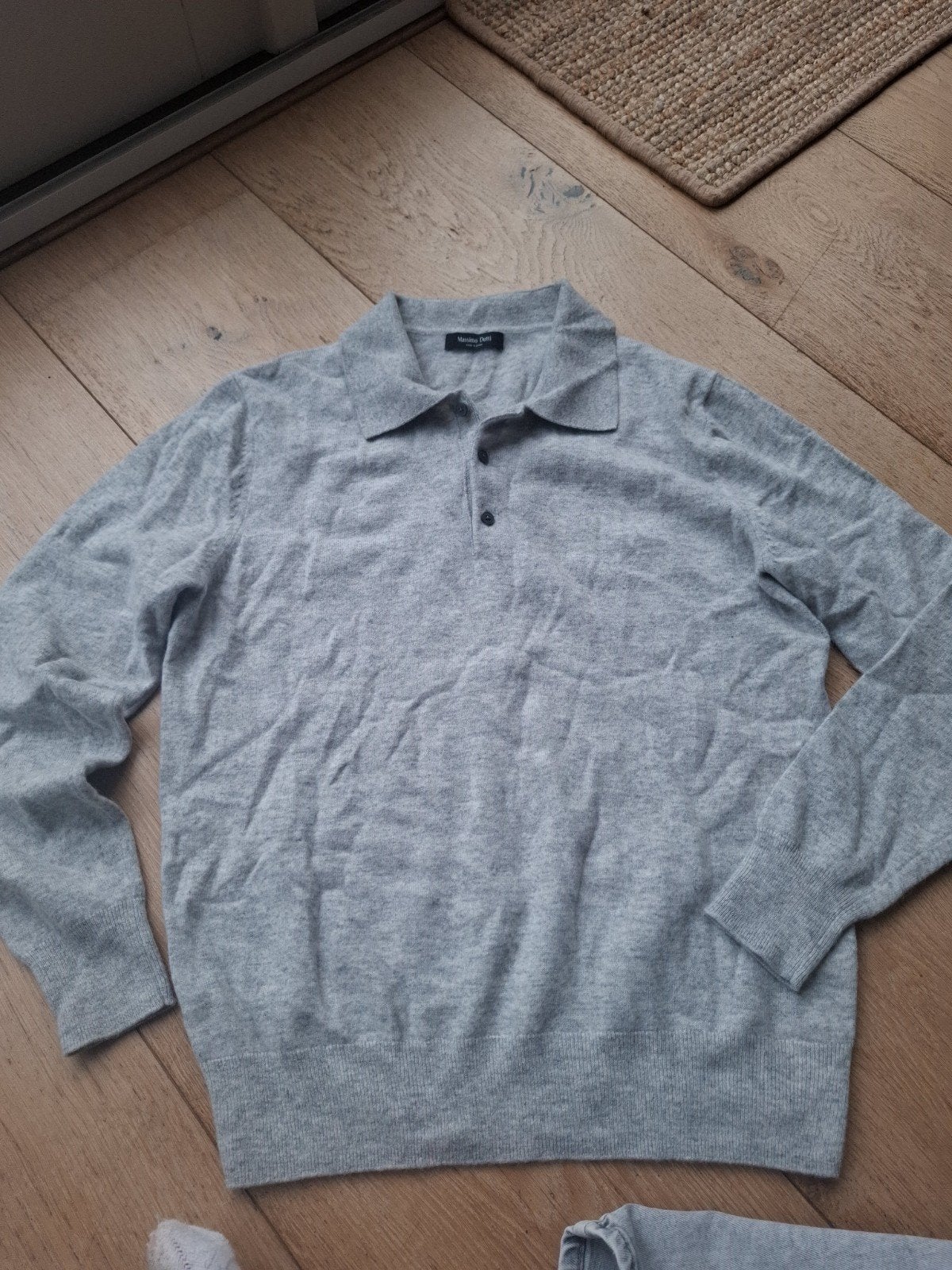 Massimo Dutti polo trui van wol en kasjmier - Maat L, Kleding | Heren, Maat 52/54 (L), Ophalen of Verzenden, Zo goed als nieuw