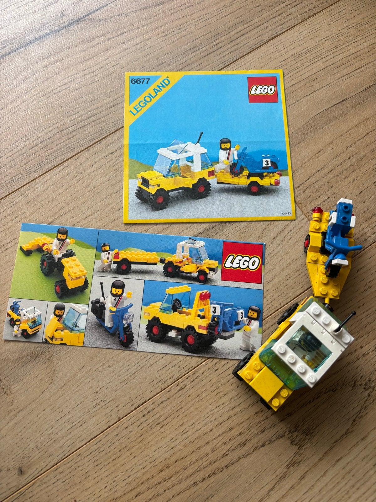 9933) Lego Legoland 6677 - Rijden met aanhanger, Gebruikt, Lego, Ophalen of Verzenden, Compleet
