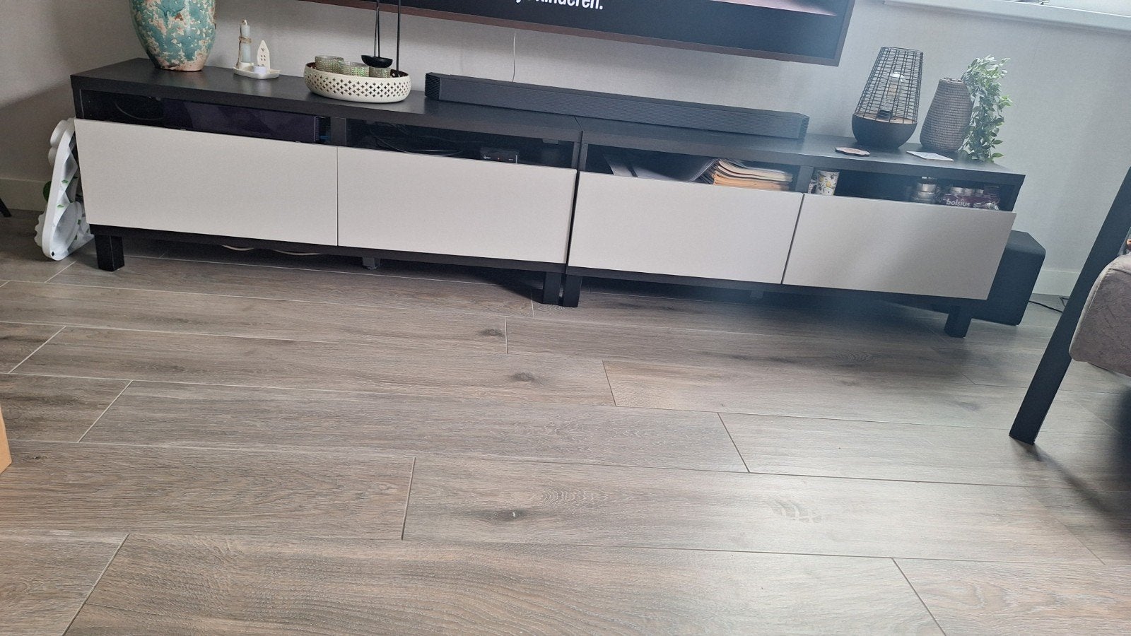 Te koop 2 lage ikea tv kasten/dressoir, 100 tot 150 cm, Ophalen of Verzenden, Zo goed als nieuw, Minder dan 100 cm