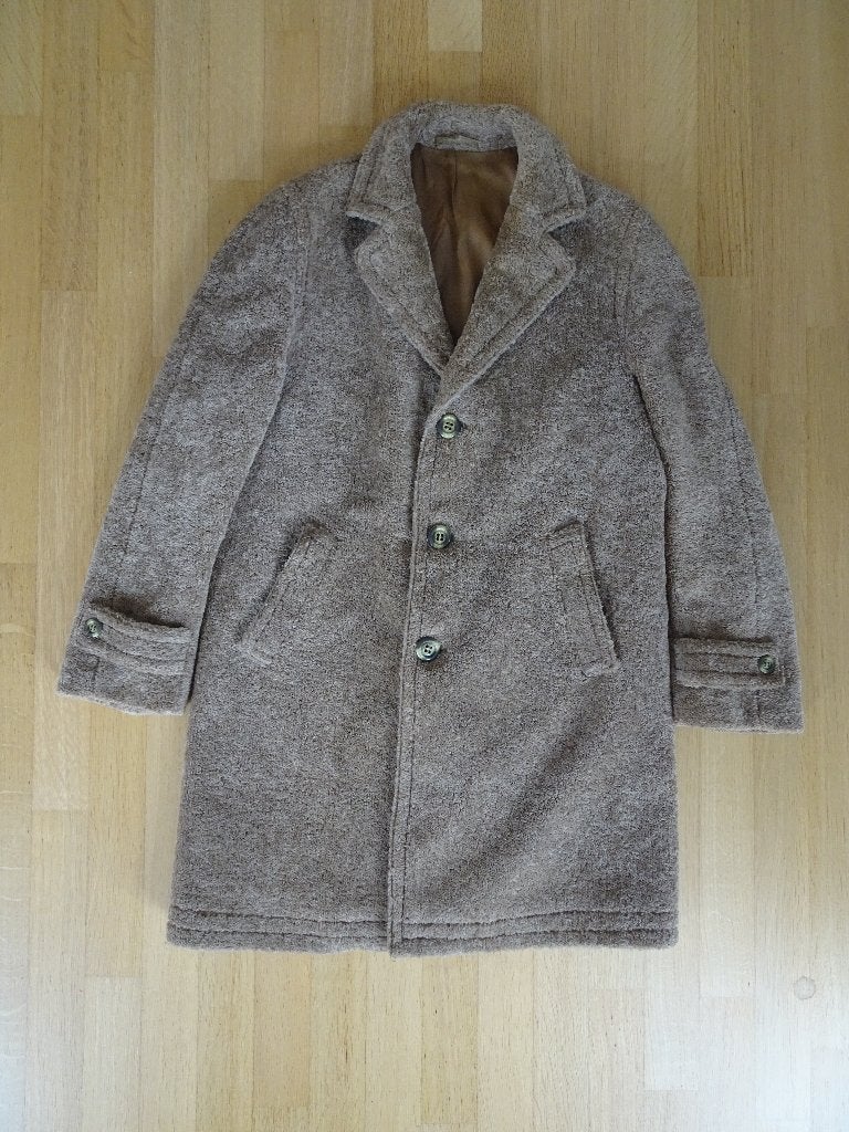 Alpaca heren winterjas erwt jas 52 /54 L, Ophalen of Verzenden, Zo goed als nieuw, Maat 52/54 (L), Bruin