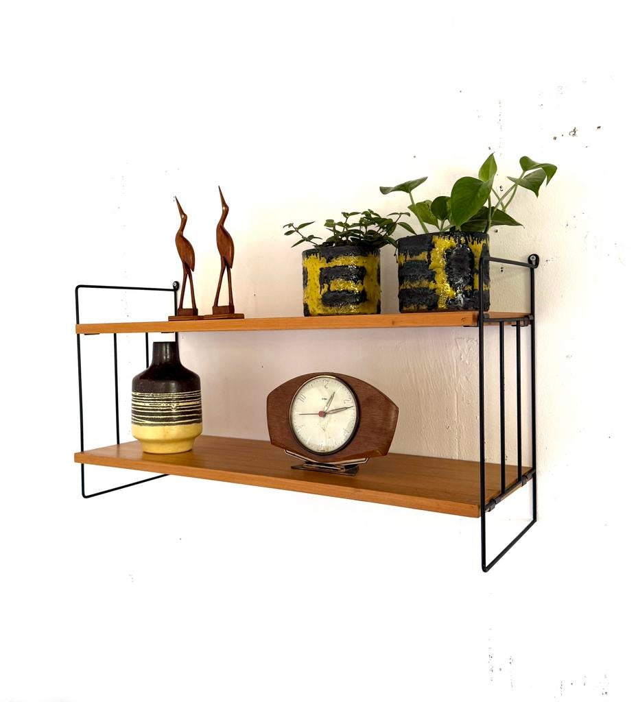 Vintage beukenhouten wandplank, WHB Germany ‘60, Ophalen of Verzenden, Zo goed als nieuw