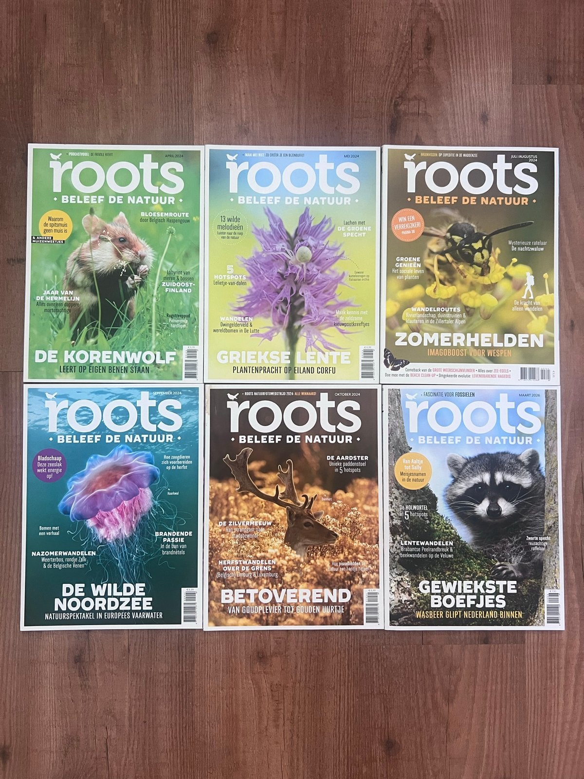 ROOTS Tijdschriften - Beleef de natuur (6 exemplaren), Ophalen of Verzenden, Nieuw, Natuur algemeen