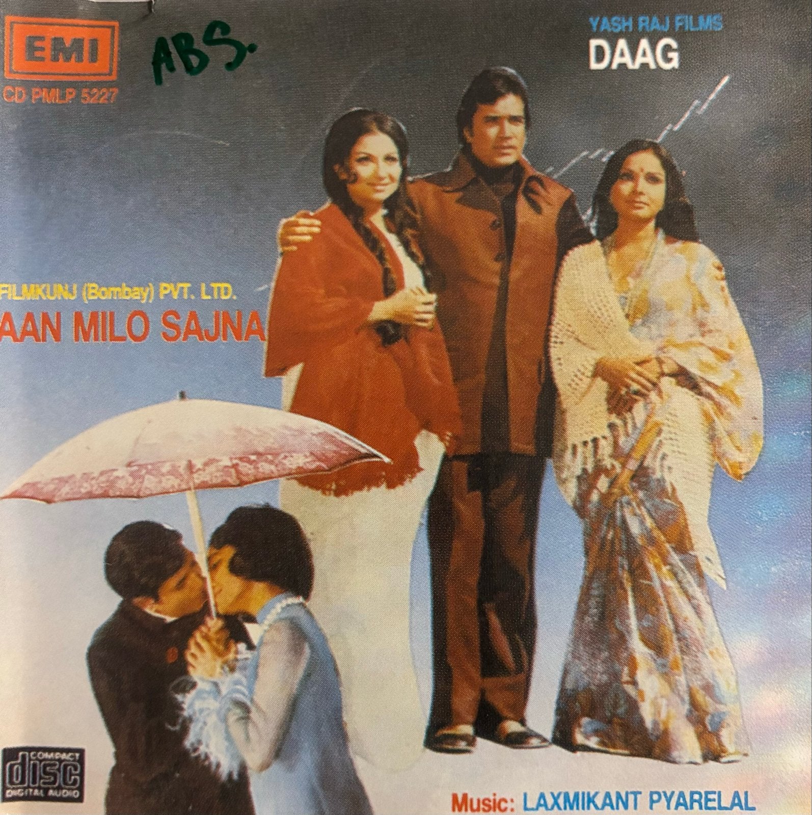 Aan Milo Sajna / Daag - Bollywood Soundtrack CD, Verzenden, Gebruikt, Album, Inclusief doosje