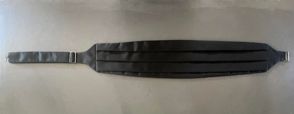 Cumberband / geplooide buikband voor bij smoking, Ophalen of Verzenden, Zo goed als nieuw, Zwart