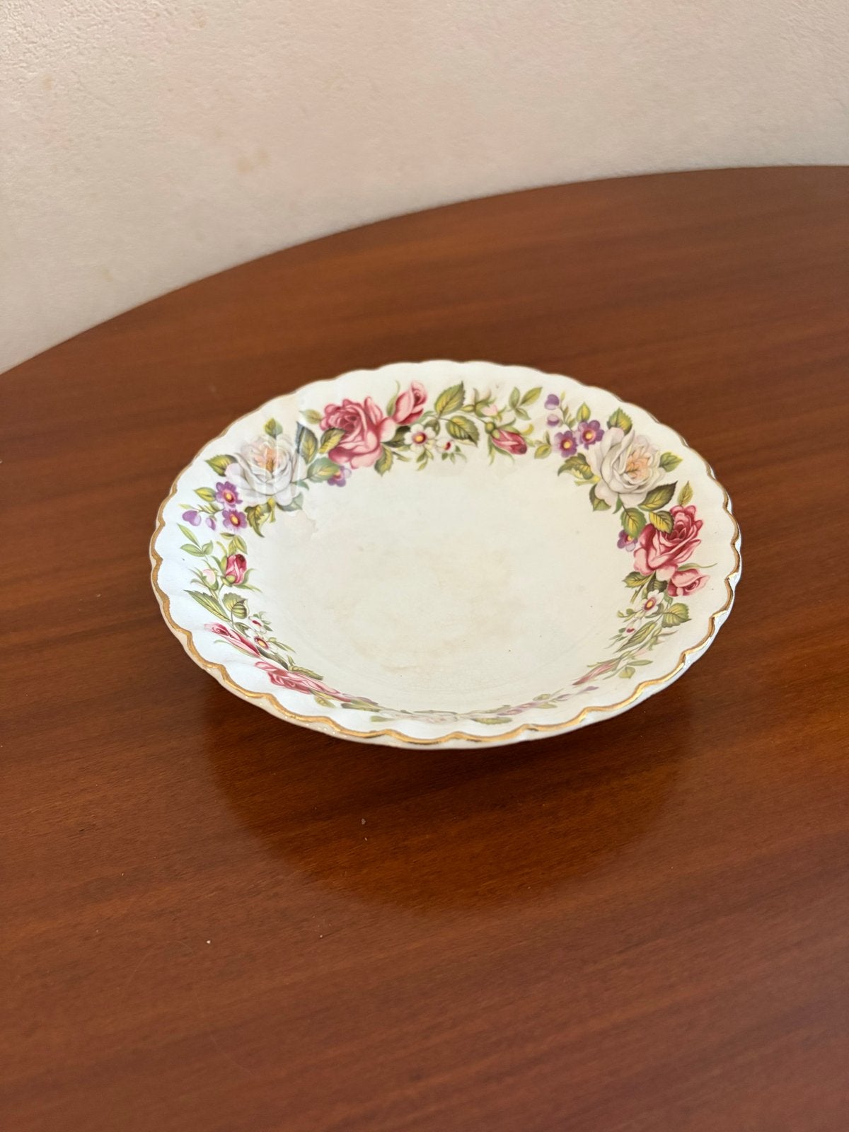 Vintage Old Foley Harmony Rose Schoteltje, Ophalen