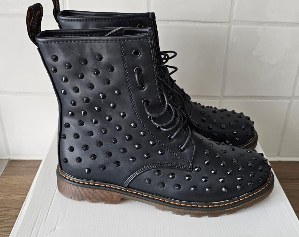 Enkellaarzen, veter laarzen dames laarzen, zwarte laarzen, Kleding | Dames, Schoenen, Zwart, Lage of Enkellaarzen, Nieuw, Ophalen of Verzenden
