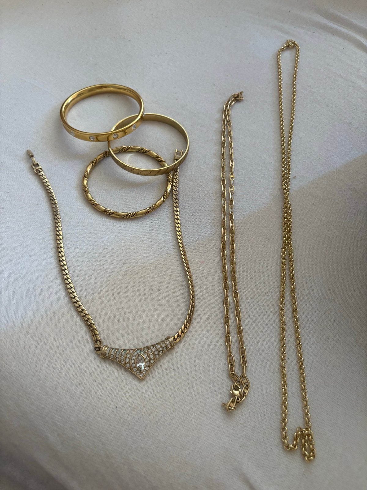 Vergulde sieraden, Sieraden, Tassen en Uiterlijk, Ophalen, Overige materialen, Gebruikt, Goud