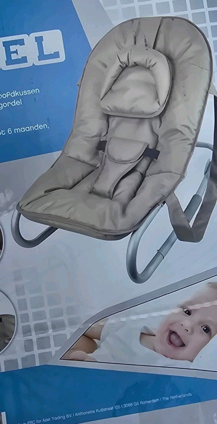 Nieuwe Wipstoel met Hoofdkussen en Gordel - tot 9kg, Ophalen of Verzenden