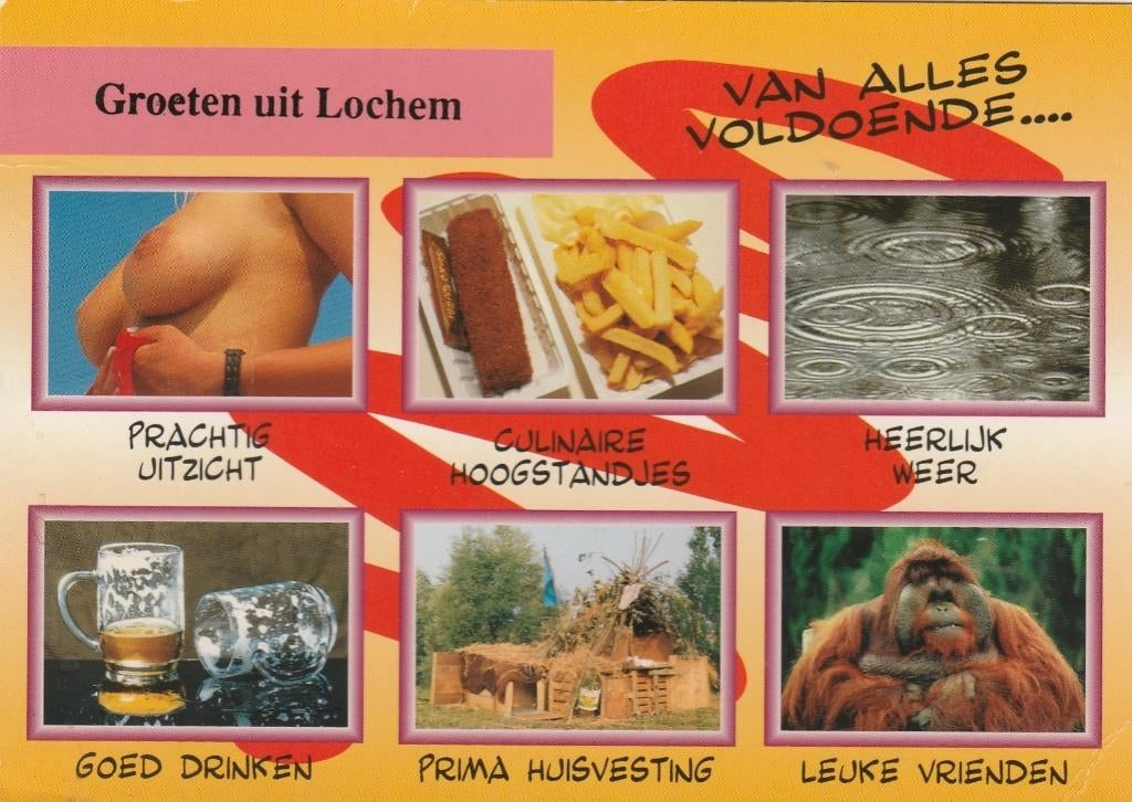 LOCHEM Van Alles Voldoende Humor Groeten, Verzenden, 1980 tot heden, Gelopen, Gelderland