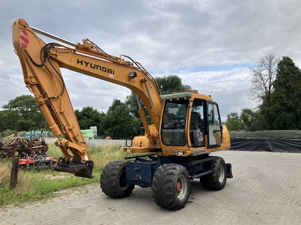 Mobiele graafmachine Hyundai 130W, Ophalen of Verzenden, Graafmachine