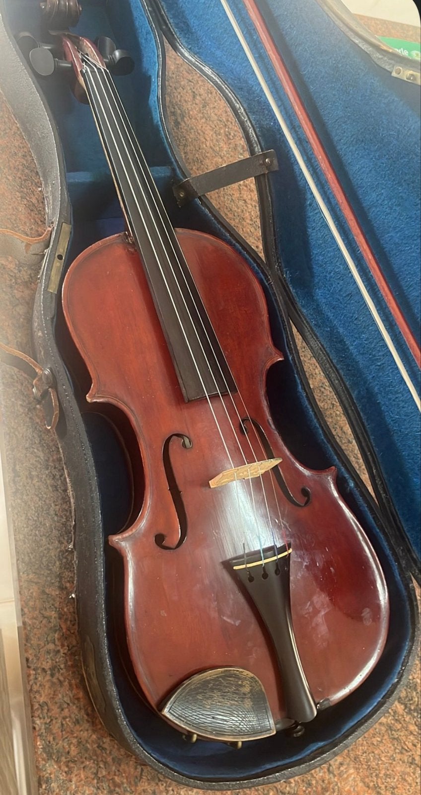Antieke Oude Hopf Viool, Klingenthal, 19e eeuw met koffer, Muziek en Instrumenten, Strijkinstrumenten | Violen en Altviolen, Gebruikt