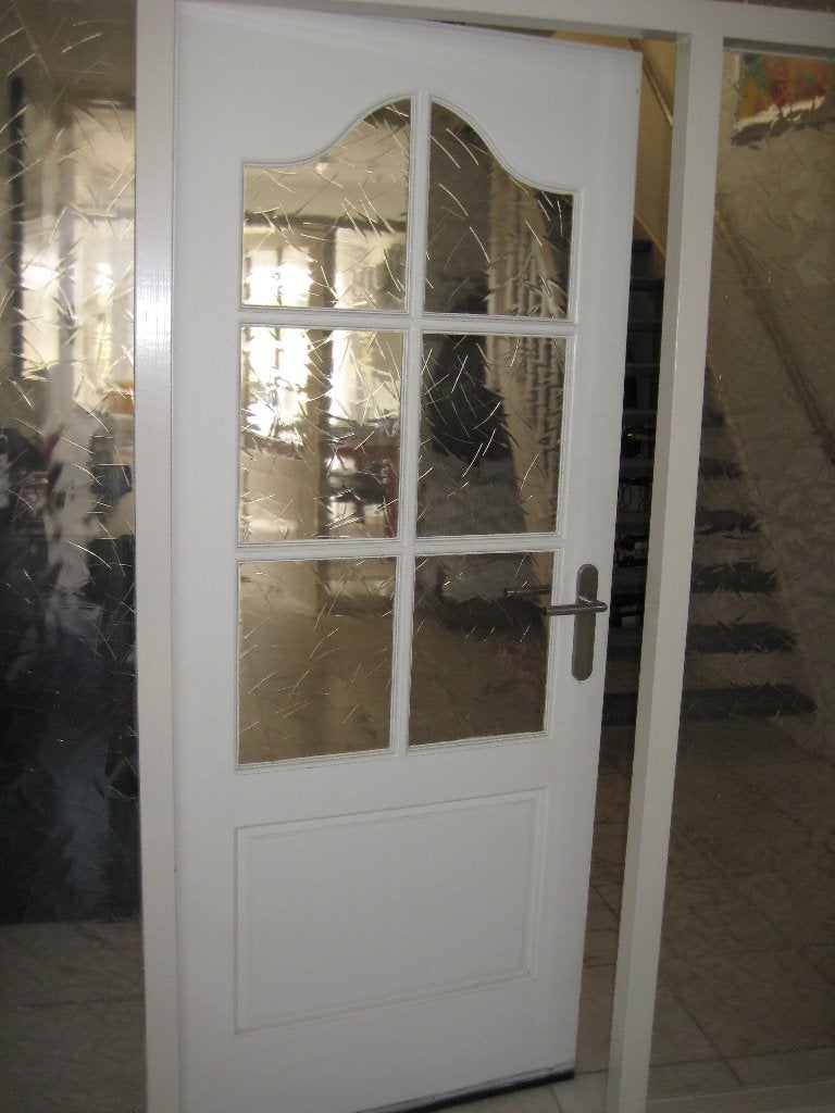 Opdek binnendeur, Doe-het-zelf en Verbouw, Deuren en Horren, Ophalen, Gebruikt, 80 tot 100 cm, 215 cm of meer