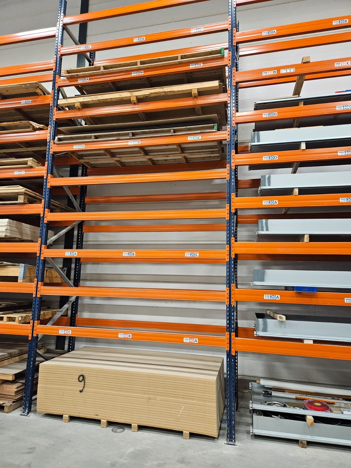 Palletstelling – 23 vakken / 600 cm hoog, Zakelijke goederen, Kantoor en Winkelinrichting | Magazijn, Stelling en Opslag, Ophalen
