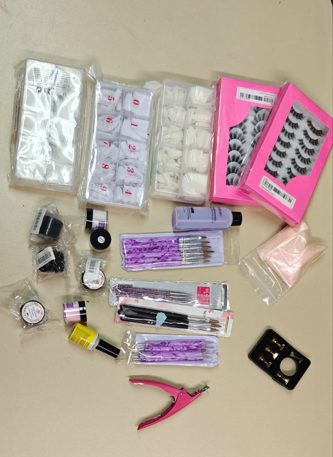 Acrylnagels en wimpers starterspakket, Ophalen of Verzenden, Nieuw, Ogen, Overige typen