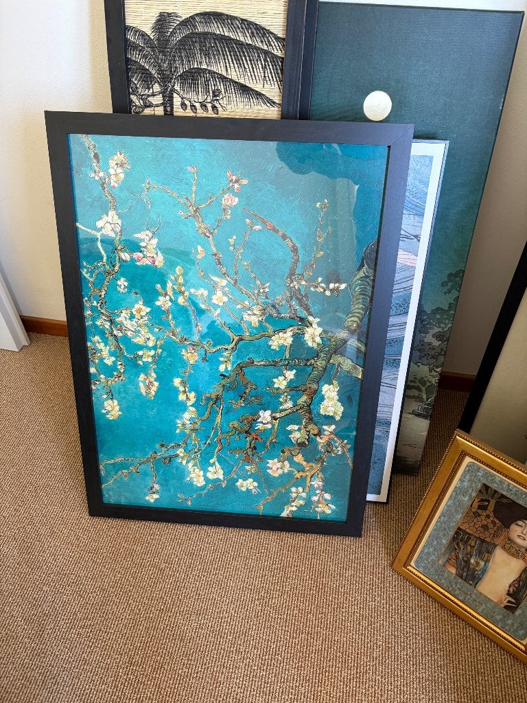 Plexiglas Japanse bloemetjes, Huis en Inrichting, Woonaccessoires | Schilderijen, Tekeningen en Foto's, Ophalen, 50 – 75, Gebruikt