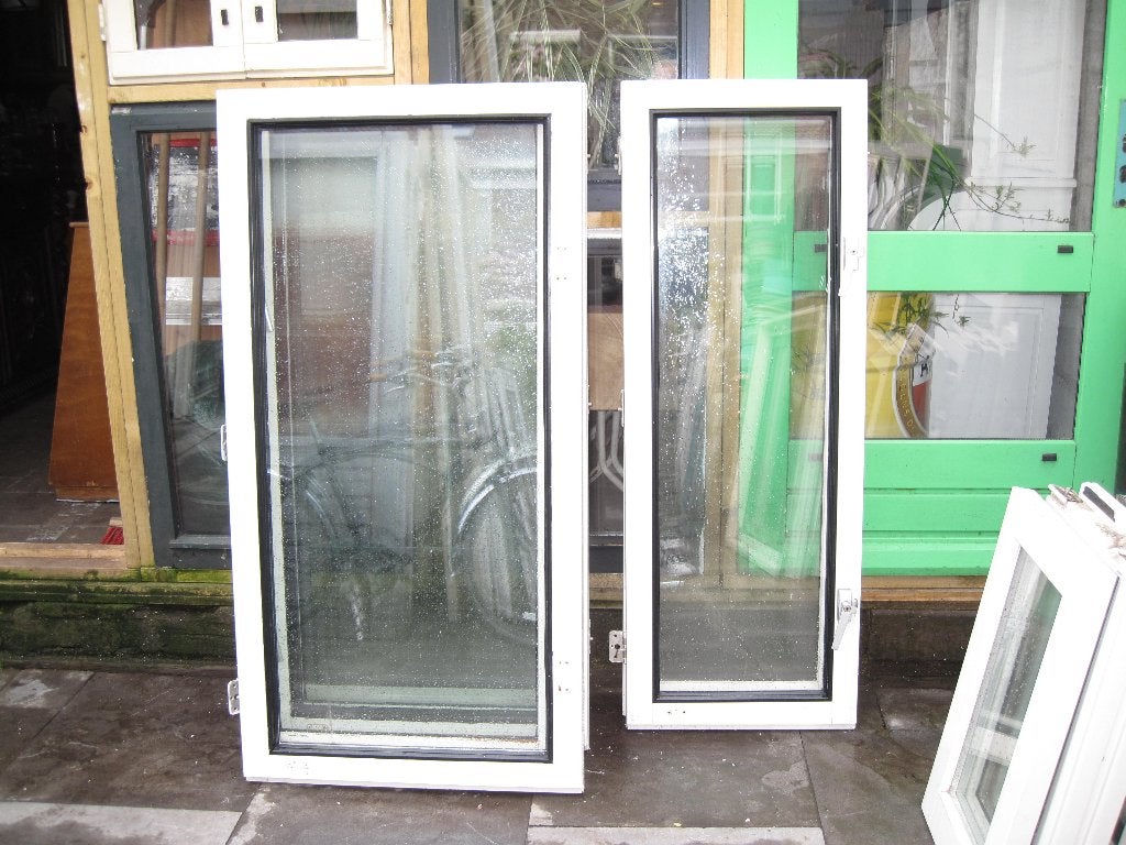 Div Hardhouten ramen / vanaf 10 euro, Doe-het-zelf en Verbouw, Ophalen, Gevelraam of Ruit, Gebruikt, Minder dan 80 cm