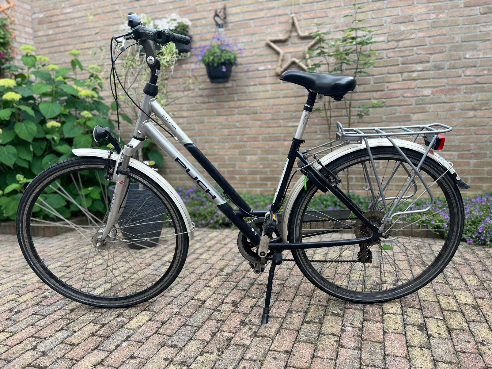 Dames fiets merk Puch, framemaat 53(165-170 cm), Fietsen en Brommers, Fietsen | Dames | Damesfietsen, Gebruikt, Velgrem, Versnellingen