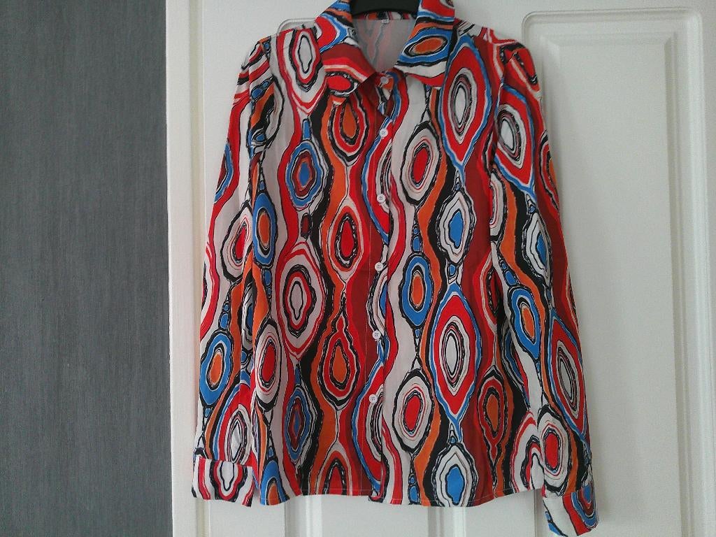 Leuke vrolijke print blouse, Ophalen of Verzenden, Nieuw, Maat 38/40 (M), Overige kleuren