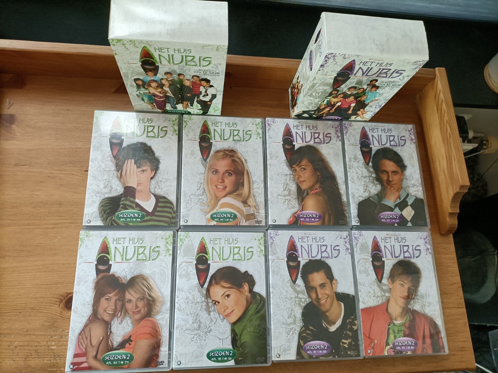 Het Huis Anubis Seizoen 2 Deel 1 & 2 DVD Boxen, Alle leeftijden, Nederlands, Overige genres, Zo goed als nieuw