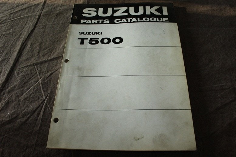 Suzuki T500 II IIIR J 1972 motorcycle parts catalogue T 500, Motoren, Ophalen of Verzenden, Suzuki