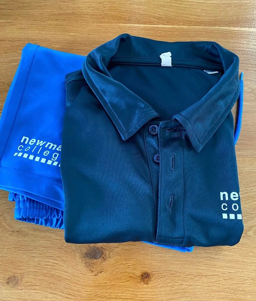 Newman collega sportkleding maat S, Ophalen of Verzenden, Gedragen, Blauw, Algemeen