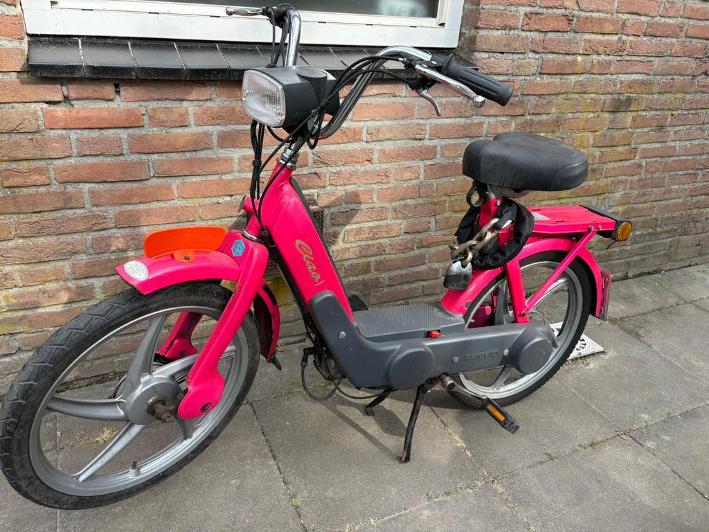 Piaggio Ciao - Roze met blauw kenteken, Ophalen, Gebruikt, Tweetakt, Piaggio