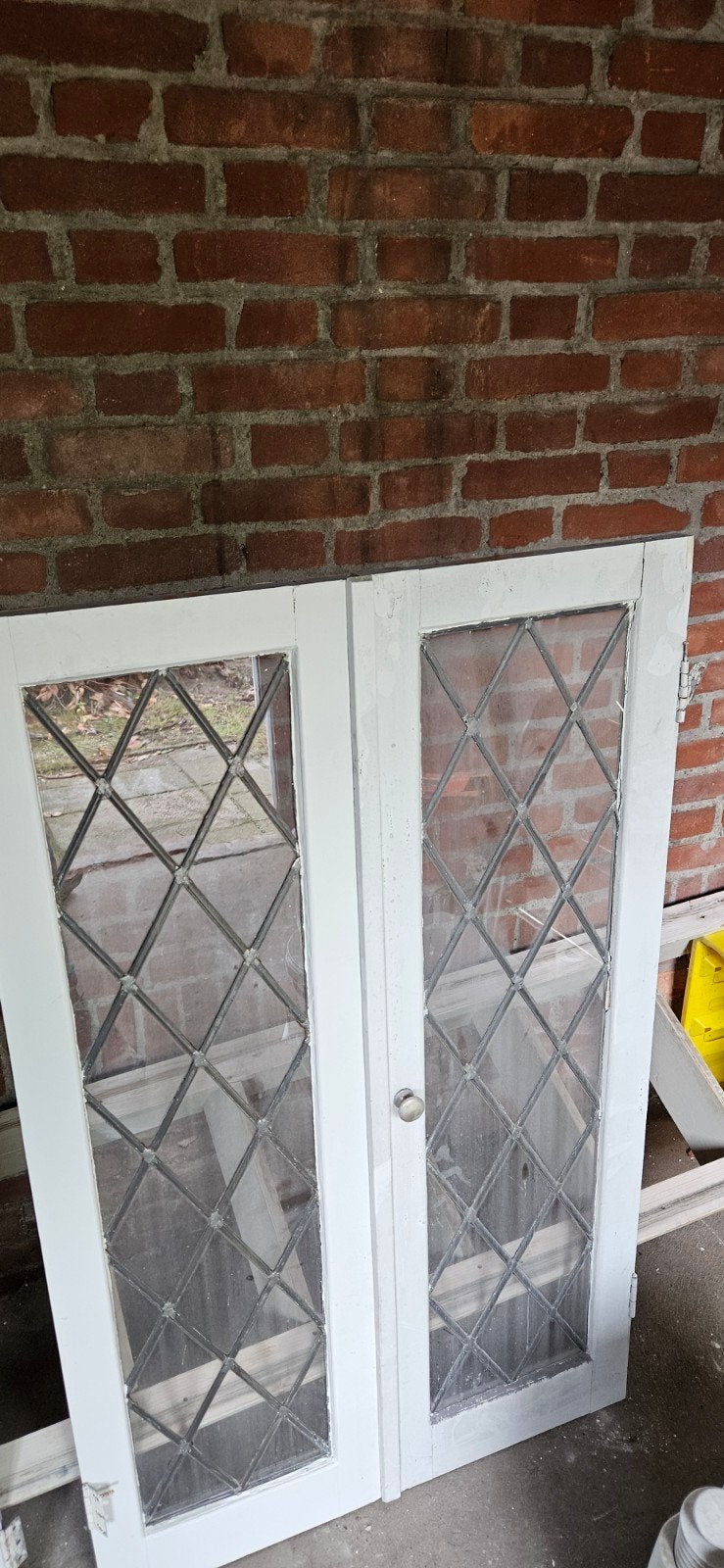 2 sets jaren '50 deurtjes voor ensuite kast, Ophalen, Gebruikt, Binnendeur, Minder dan 200 cm