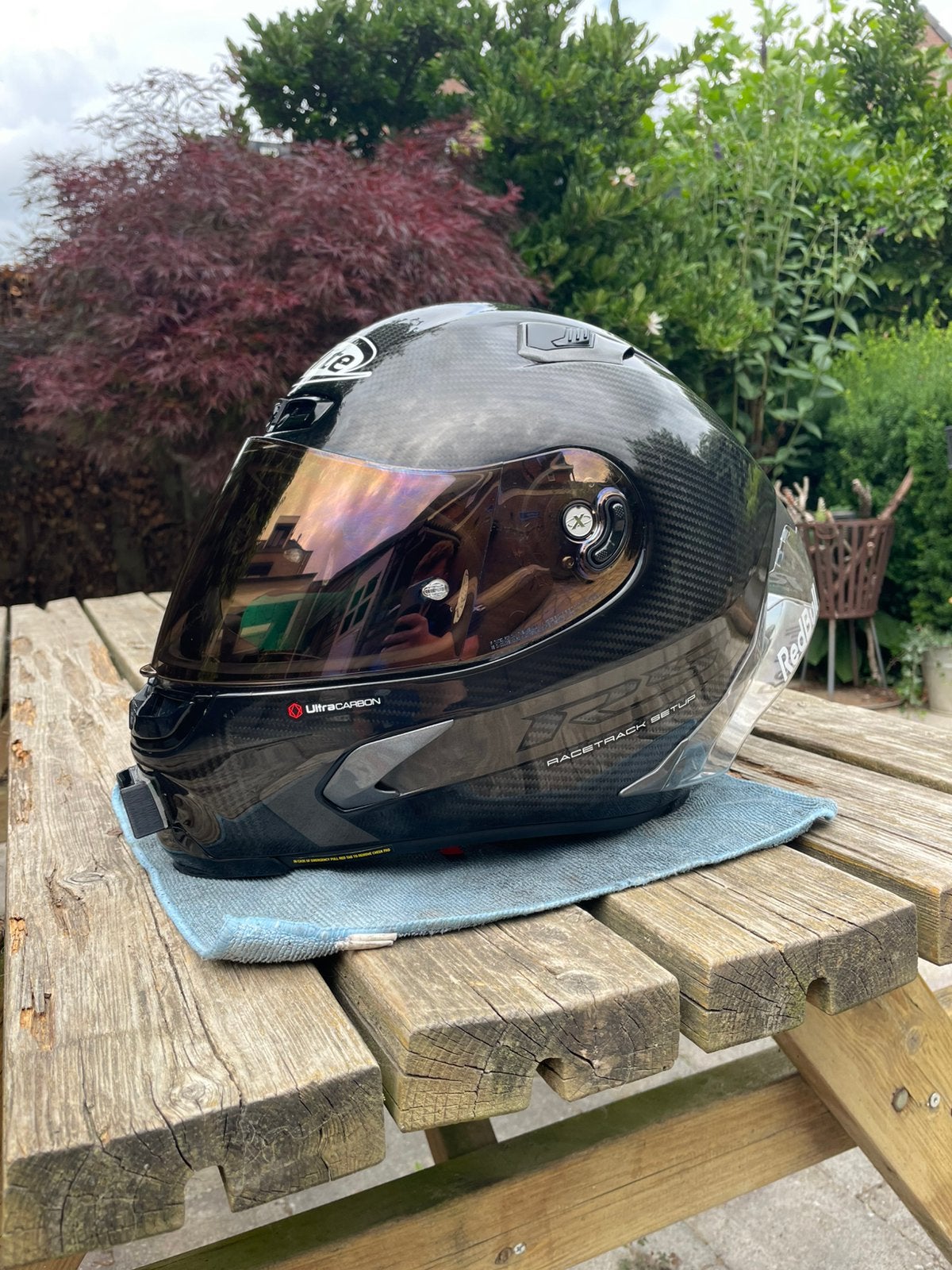 Motorhelm Xlite X-803 RS Carbon track maat M/L, Ophalen of Verzenden, Tweedehands, Integraalhelm, Overige merken