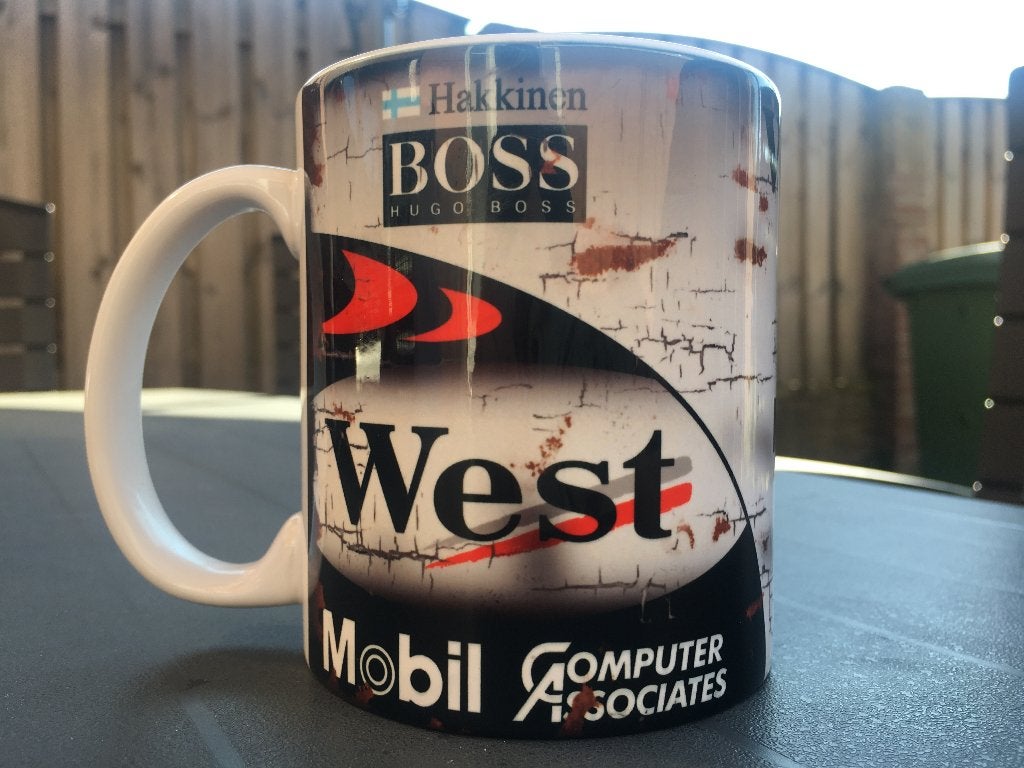 ✅ Mika Häkkinen Mclaren mok Vintage olie F1 Autosport, Ophalen of Verzenden, Nieuw, Formule 1