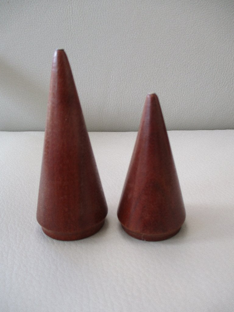Denemarken - peper en zoutstel - hardhout - design, Hout, Ophalen of Verzenden, Overige typen, Gebruikt