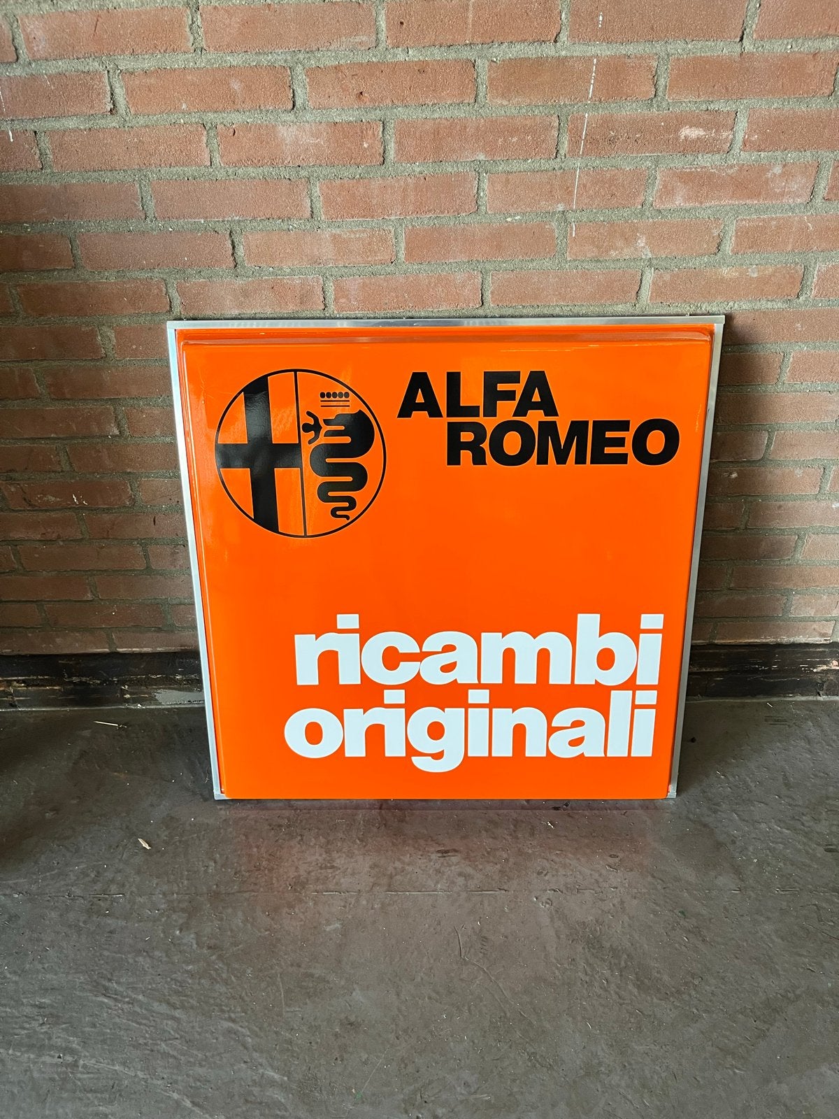 Alfa Romeo Ricambi Originali Lichtbak - Vintage Reclame, Verzamelen, Ophalen, Gebruikt, Auto's