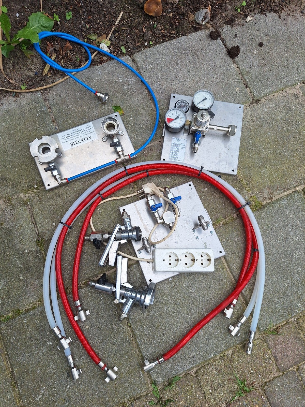 Biertap aansluit materiaal fustkoppeling spoelbord co2 meter, Ophalen of Verzenden, Gebruikt, Overige merken