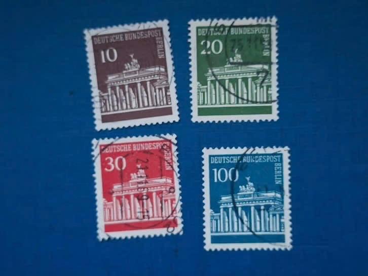 Postzegel Berlijn 1966 4 zegels Brandenburger Tor 14-05, Postzegels en Munten, Ophalen of Verzenden, BRD, Gestempeld