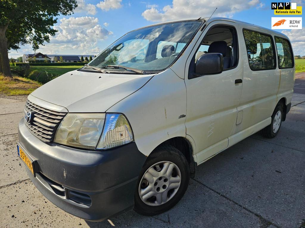 Toyota HiAce 2.5 D-4D KWB Comfort/ airco/ 9 peroons/ bj 2007, Auto's, Toyota, Achterwielaandrijving, Gebruikt, 2000 kg, Wit