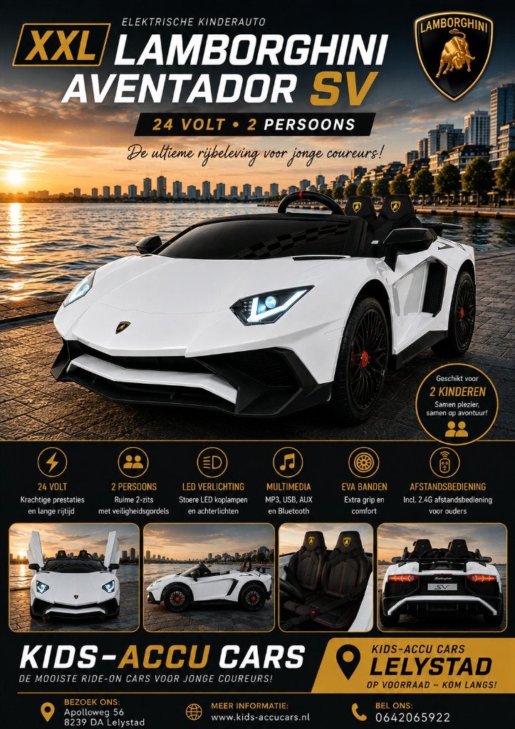 Kinderauto XXL Lamborghini Aventador SV 24V 2-persoons, Nieuw