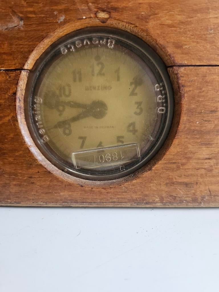 Antieke Benzing prikklok - Vintage tijdregistratie, Ophalen of Verzenden