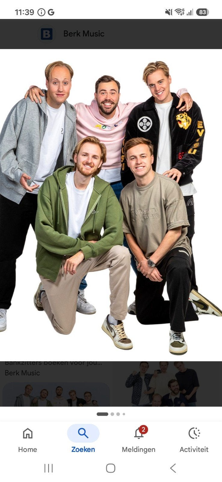 gezocht merch bankzitters/russo, Eén persoon, December