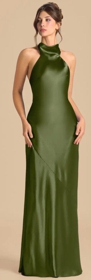 Mooie satijnen avondjurk, Kleding | Dames, Nieuw, Ophalen of Verzenden, Maat 36 (S), Azazie